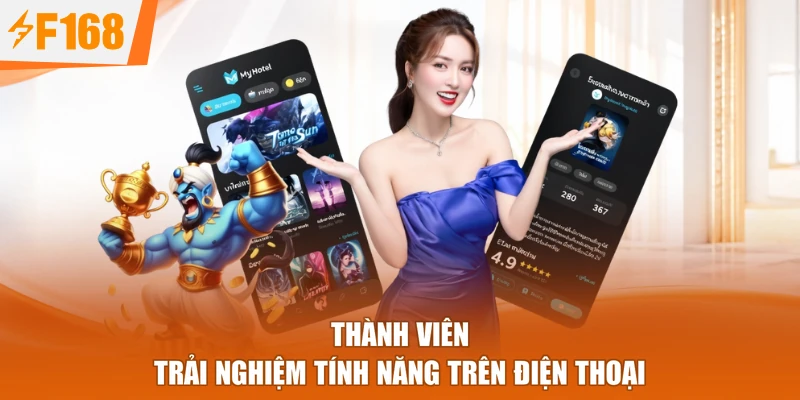 Thành viên trải nghiệm tính năng trên điện thoại